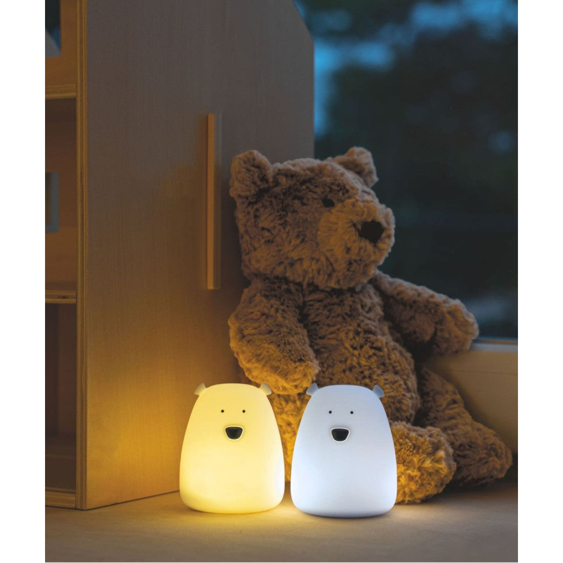 Set van 2 Mini Beerlampjes – Wit & IJsblauw